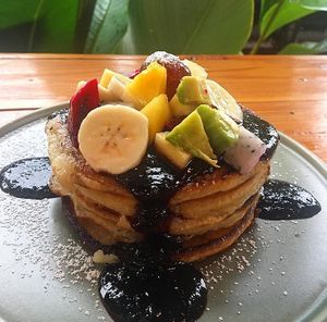 Vegan pancakes  at Friendship Concept in Pai