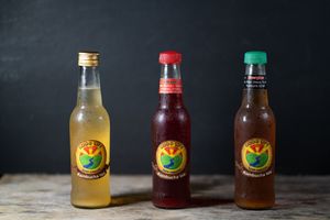 Homemade kombucha at Friendship Concept in Pai