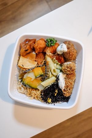 One of the bentos from Evah at Evah Dining Macrobiotic - Tenjin in Fukuoka