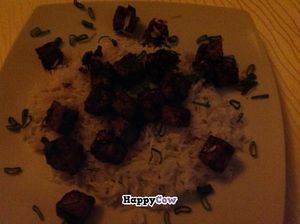 Casa Satya ginger tofu steak at Casa Satya in Bucharest