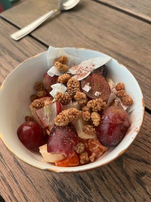 My delightful fruit bowl at Carbon Fresh in London