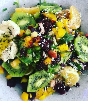 Organic Rainbow Salad
 at Carbon Fresh in London