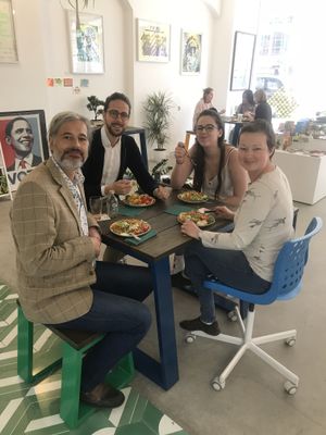 Plant based food in our ever changing cafe/giftshop at Carbon Fresh in London