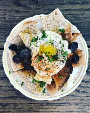 HUMMUS TOAST at Carbon Fresh in London