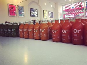 CORPORATE JUICE ORDER at Carbon Fresh in London