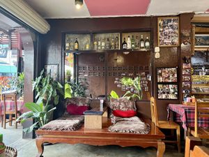 Seating   at Bar How in Huay Xai