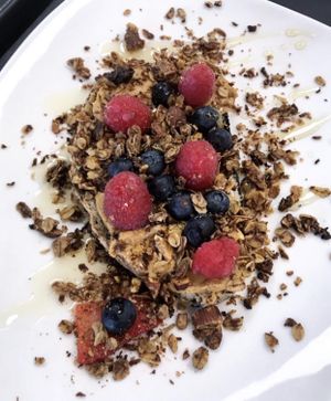 Pb&j toast (vegan) at Daily Clean in Sioux Falls