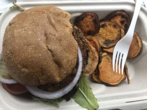 Veggie burger  at Daily Clean in Sioux Falls