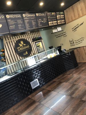 A picture from the inside at Delicious Sandwich and Juice in Kolding