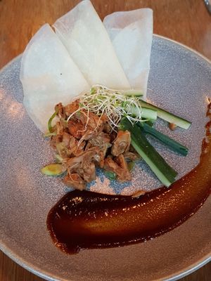 Jackfruit pulled pork pancakes at Halo in Queenstown