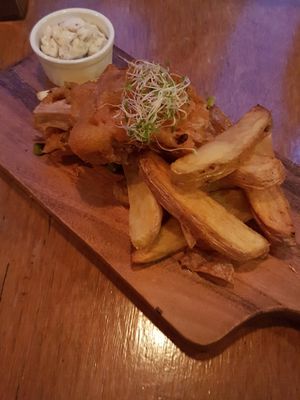 Vish and chips at Halo in Queenstown