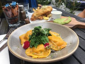 Main: Pumpkin Ravioli - Vegan Tuesday at Halo in Queenstown