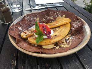 Dessert: Crepe - Vegan Tuesday at Halo in Queenstown