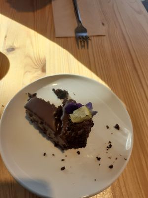 Half eaten vegan magnum cake😅 at Good Day Deli in Cork