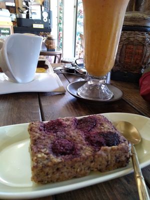 Blackberry quinoa bar, delicious at Coffee Stains in Pai