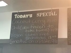 Daily special at Shoot's Alive in San Pedro