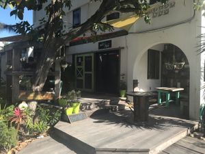 Outside at Shoot's Alive in San Pedro