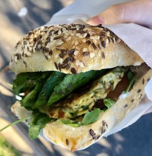 Brekky roll at Gardener's Lodge in Camperdown