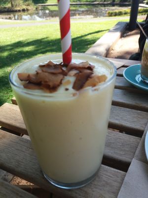 Tropical smoothie at Gardener's Lodge in Camperdown