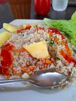 Rice dish at Delum Uyana in Dambulla