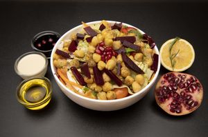 Hummus Garden salad  at Hummus Heads in Bangkok