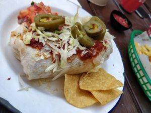 Jackfruit fajita at Beach Burrito in Coogee