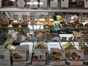 Sandwiches, muffins, brownies, and more at Sai Organics in Astoria