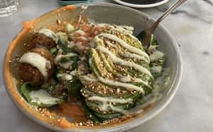 Falafel bowl  at Press in Dubbo