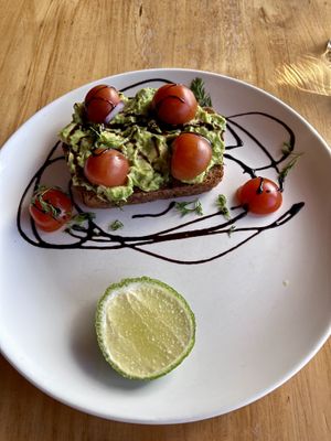 Avocado toastt  at Laguna Lodge & Zotz Restaurant in Santa Cruz La Laguna
