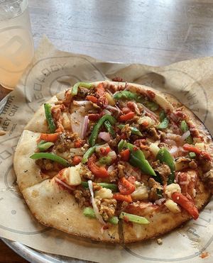 Vegan pizza 🍕😍🌱 at Pieology in Dublin