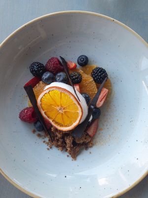 Coconut sorbet  at Banksii in Barangaroo