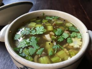 Asparagus & Lotus Seed Soup at Here & Now - Binh Thanh in Ho Chi Minh City