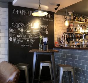 Hot drinks and dessert menu at Harbour Kitchen in Cowes