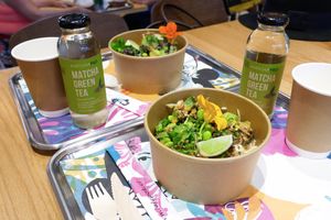 Vegan poke bowls  at Lulupok in Santiago