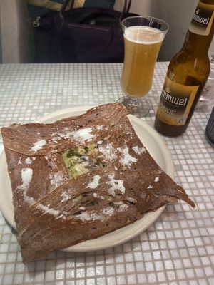 Delicious vegan galette!  at Chez Germain in Paris