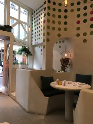 inside at Chez Germain in Paris