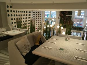 upstairs room at Chez Germain in Paris