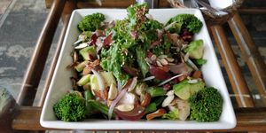 Forest salad - interesting list of ingredients! at Forest & Plate in Kathmandu