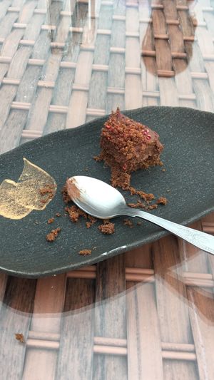 Chocolate torte - was so light and delicious  at Boringdon Hall Hotel in Plymouth