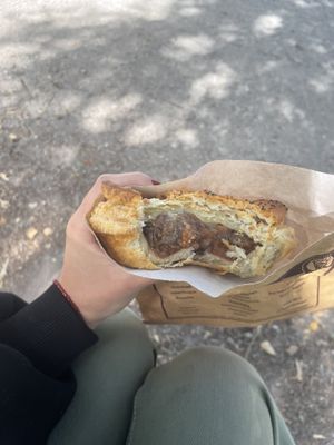 vegetarian pie (vegan)  at Fergbaker in Queenstown