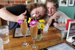 fancy (and yummy) vodka spritzer at Bird's Nest Cafe in Nashville