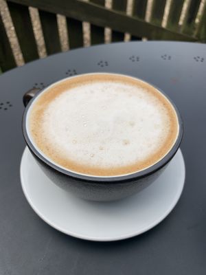 Oat milk cappuccino ☺️  at Bird's Nest Cafe in Nashville