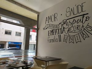 View from indoors at Ki Macrobiotico in Aveiro