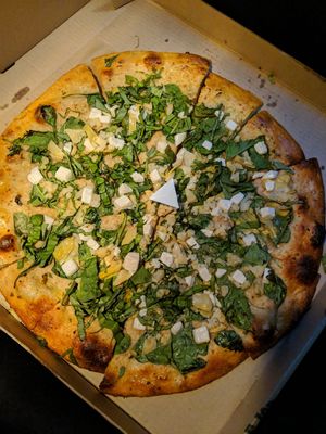 Vegan wheat pizza at Uncle Joe's Pizzeria in Anchorage