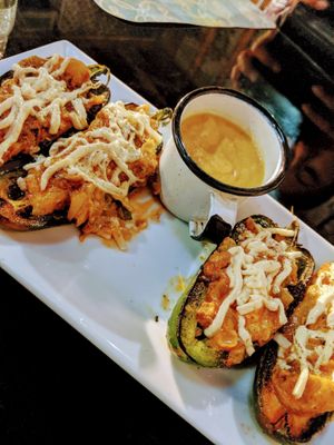 Stuffed jalapeños  at Veggie Del Sol in Brownsville