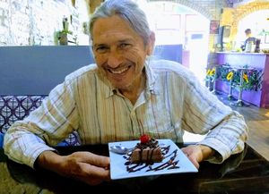 Chocolate pie 😋 at Veggie Del Sol in Brownsville