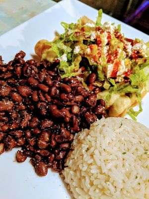 Flautas at Veggie Del Sol in Brownsville