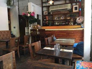 Inside restaurant at Mrs. An Thai in New York City