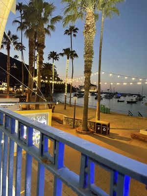 Dinner with a view  at Steve's Steakhouse in Santa Catalina Island