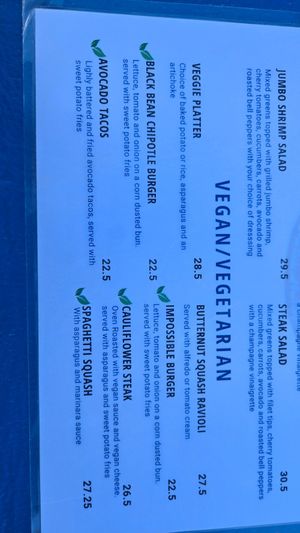  at Steve's Steakhouse in Santa Catalina Island